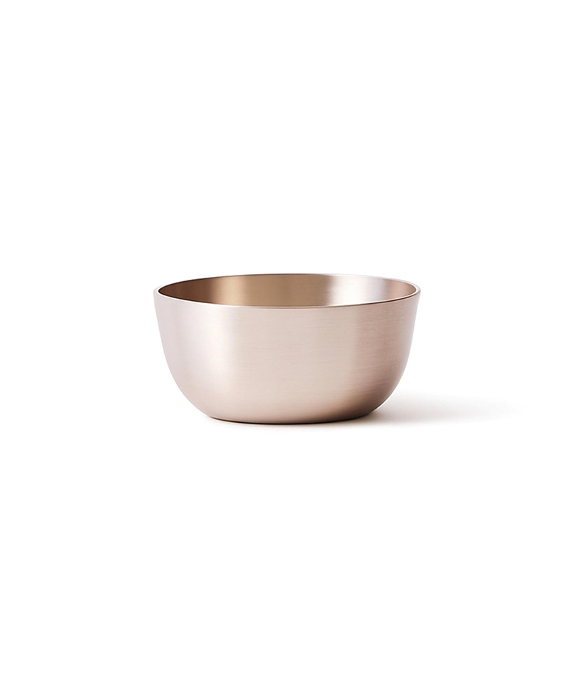 Fleck Luxe Kansa Bowl In Gold