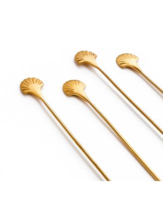 Seashell Drink Stirrers, Set of 4