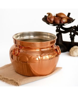Vintage Inspired Copper Cauldron Pot