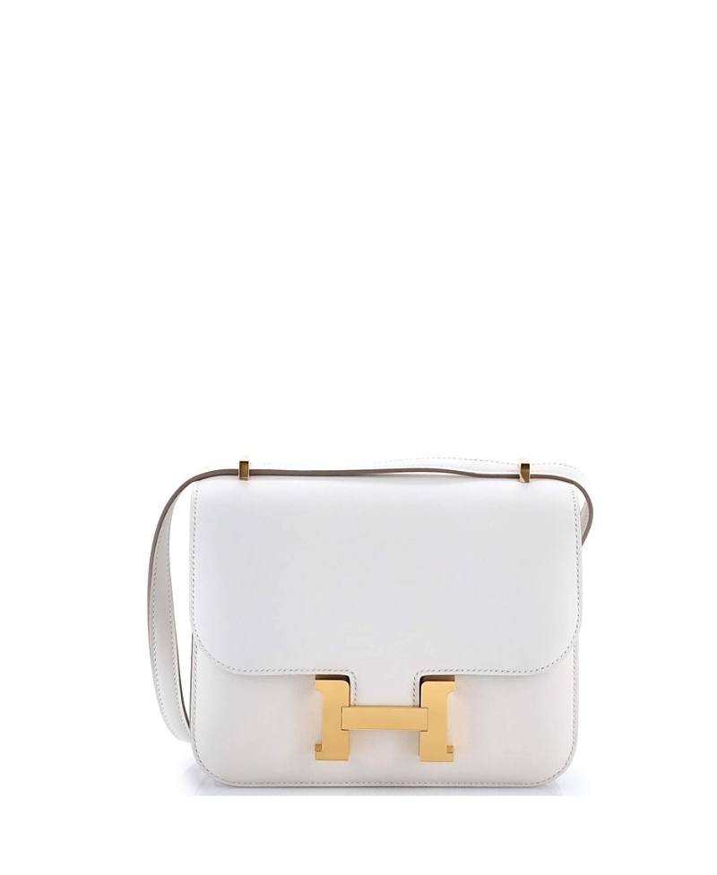 Pre-owned Pre-owned Hermes Hermes 18 Constance Nm Bag Swift In White