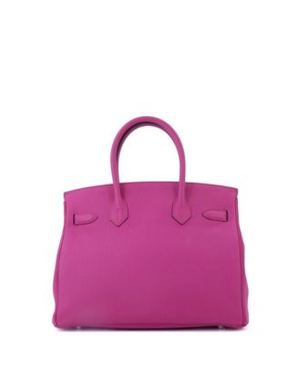 Birkin 30 Handbag Pink Togo with Palladium Hardware