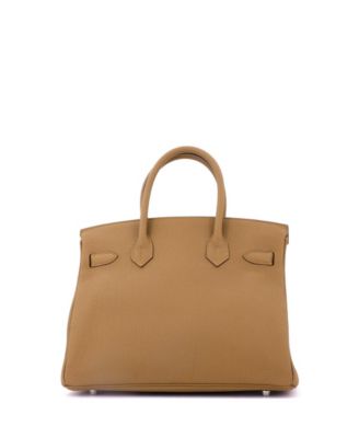 Birkin 30 Handbag Verso Togo with Palladium Hardware