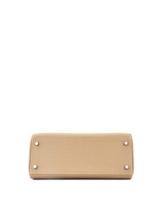 Kelly 28 Handbag Brown Evercolor with Palladium Hardware