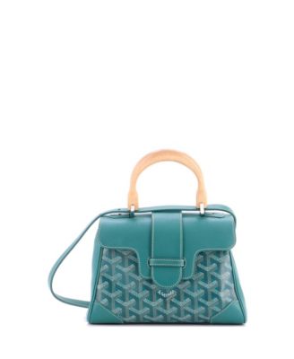 Mini Saigon Top Handle Bag Coated Canvas with Leather