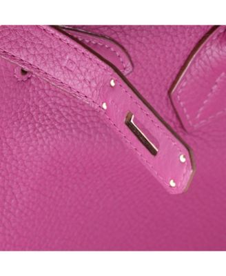 Birkin 30 Handbag Pink Clemence with Palladium Hardware