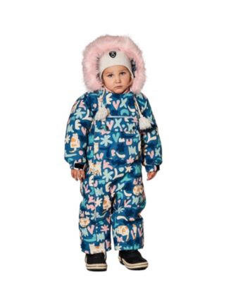Girls' One-Piece Play Snowsuit Designed for Car Seat Cat - Baby, Little Kid