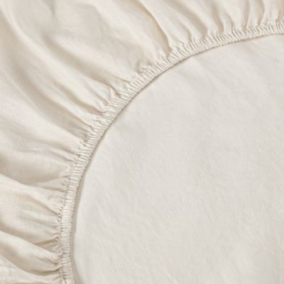 Plain Linen Fitted Sheet