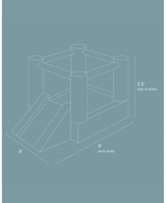 Unisex Tumble Bounce House - 3-8 Years Old