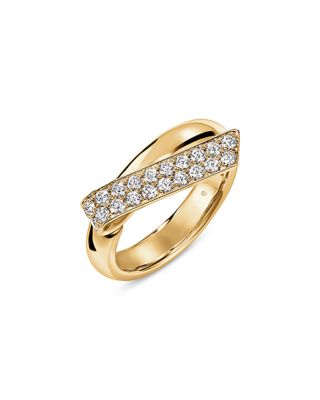 18K Yellow Gold Inside Out Diamond Flip Ring