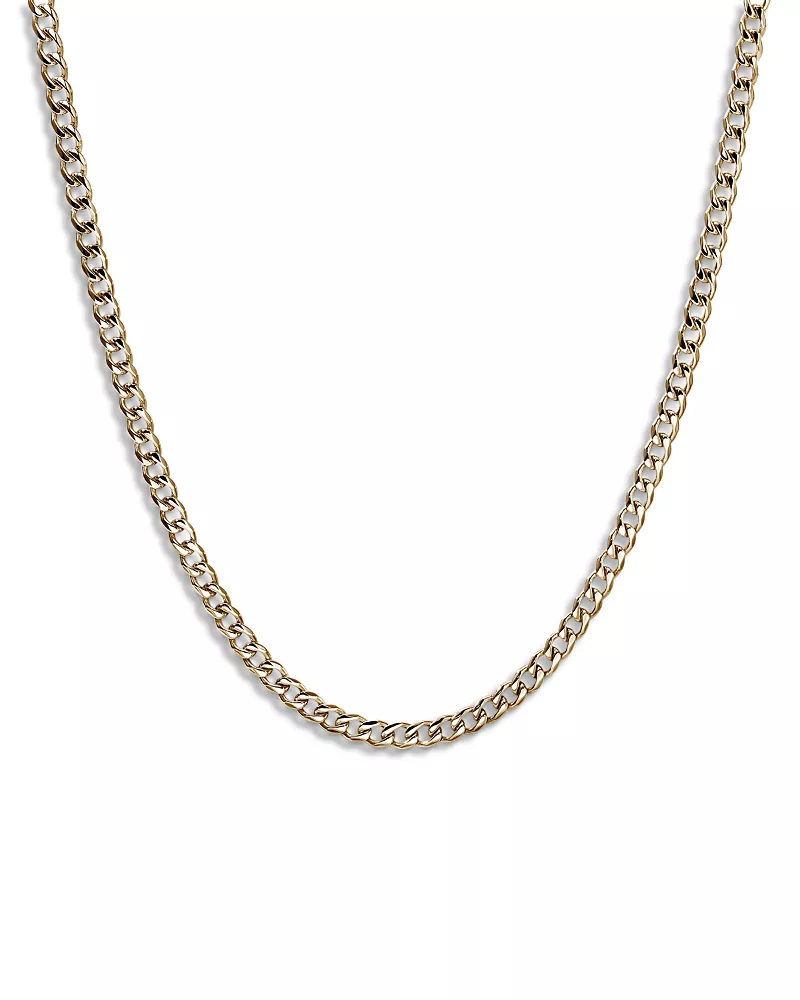 John Hardy Men's 14K Yellow Gold Chain Curb Link Necklace, 20