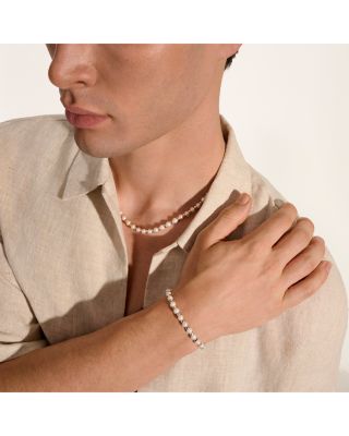 Sterling Silver JH Essentials Cultured Freshwater Pearl Chain Bracelet