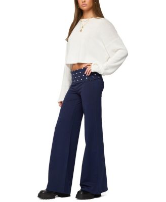  Reeva Polka Dot Fold Over Pants