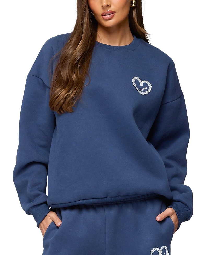 Edikted Oversized Sweatshirt In Blue
