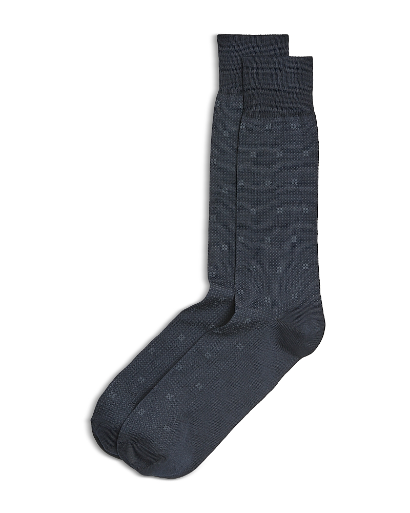 The Men's Store At Bloomingdale's Dot Crew Socks - Exclusive In Blue