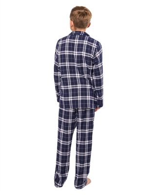 Unisex Brushed Twill Pajamas in Oxford Tartan - Little Kid, Big Kid