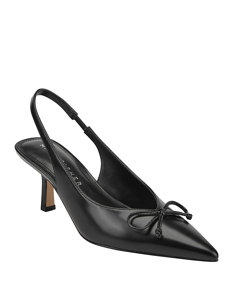 Marc Fisher Ltd Women's Gretel Slingback Kitten Heel Pumps In Black