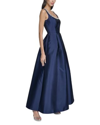 Sleeveless Scoop Neck Ballgown