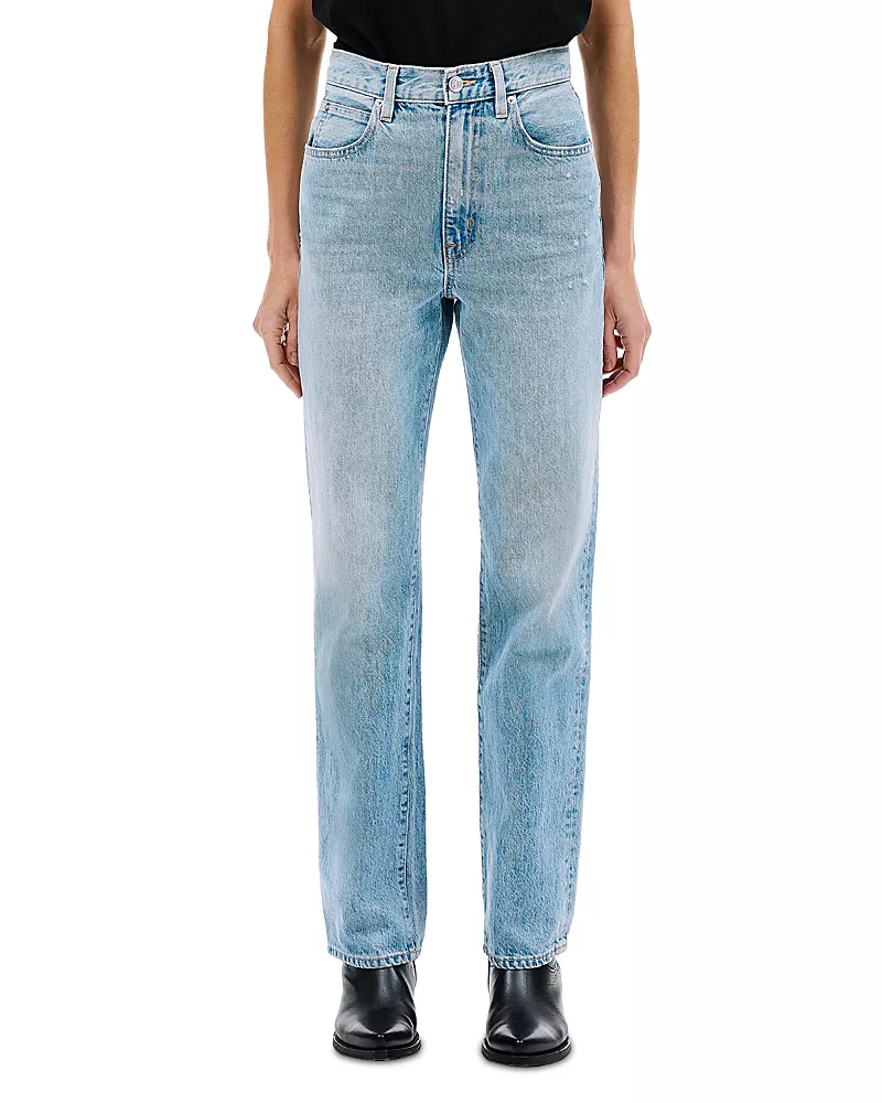 Slvrlake London High Rise Straight Jeans in Heartache
