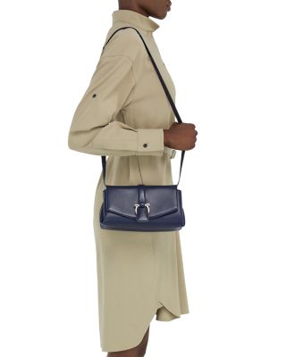 Small Front Flap Leather Crossbody