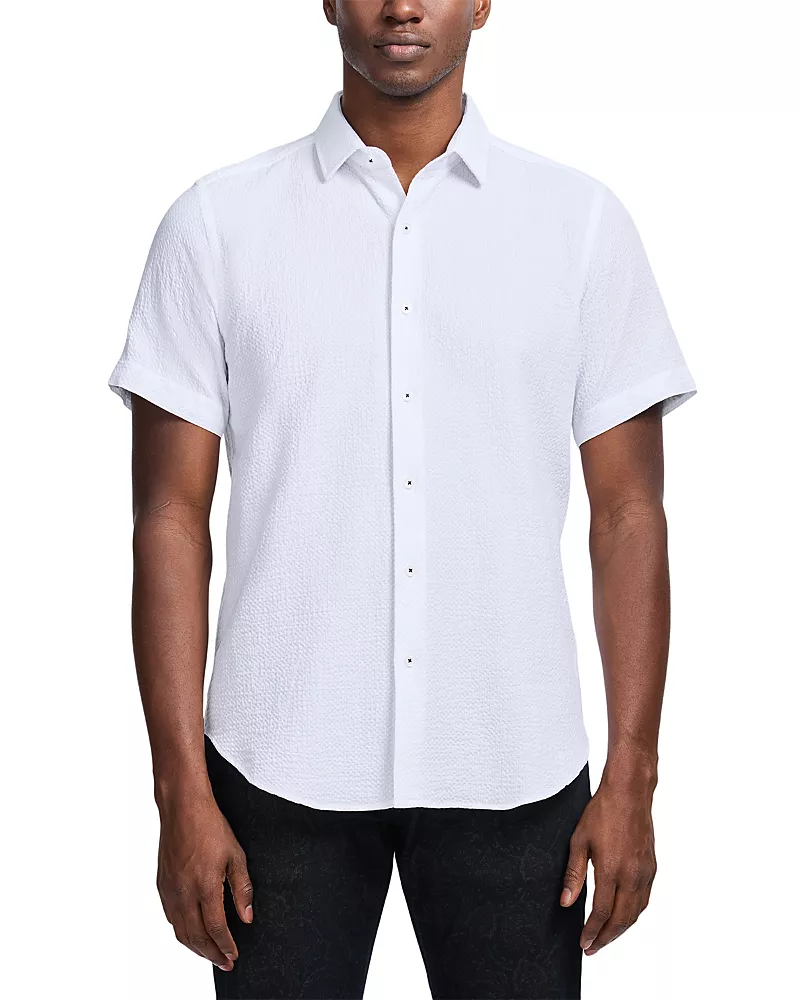 Robert Graham Reid Textured Short Sleeve Woven Shirt