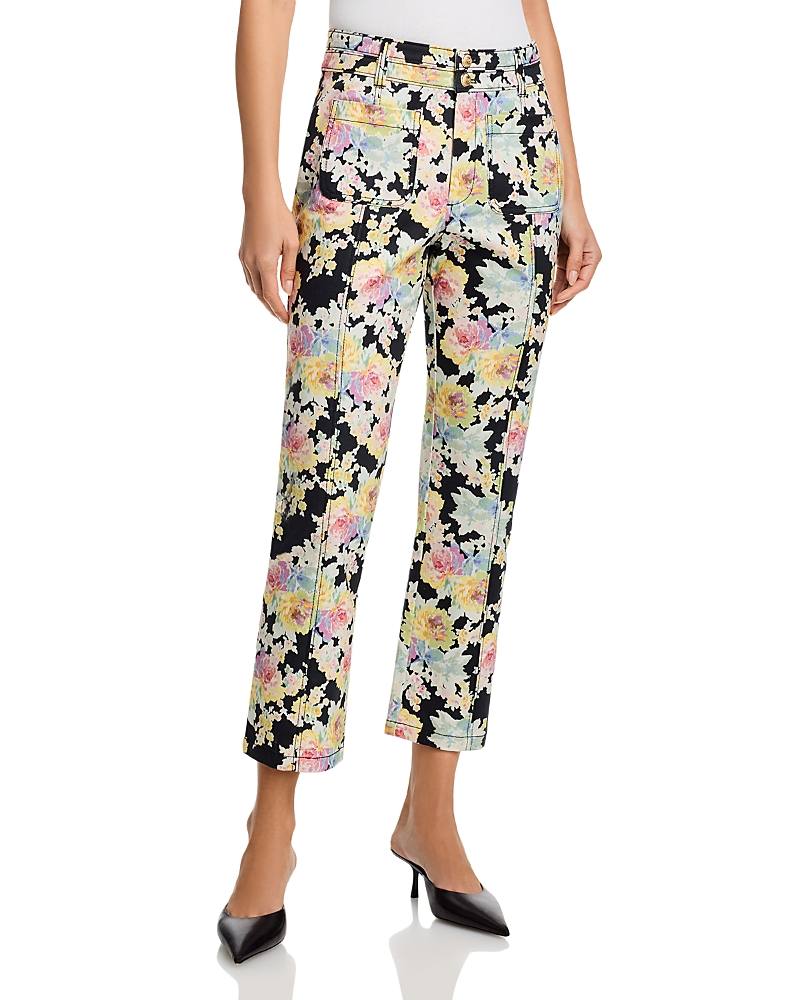 Cinq a Sept Dorothea Ikat Bouquet High Rise Ankle Jeans