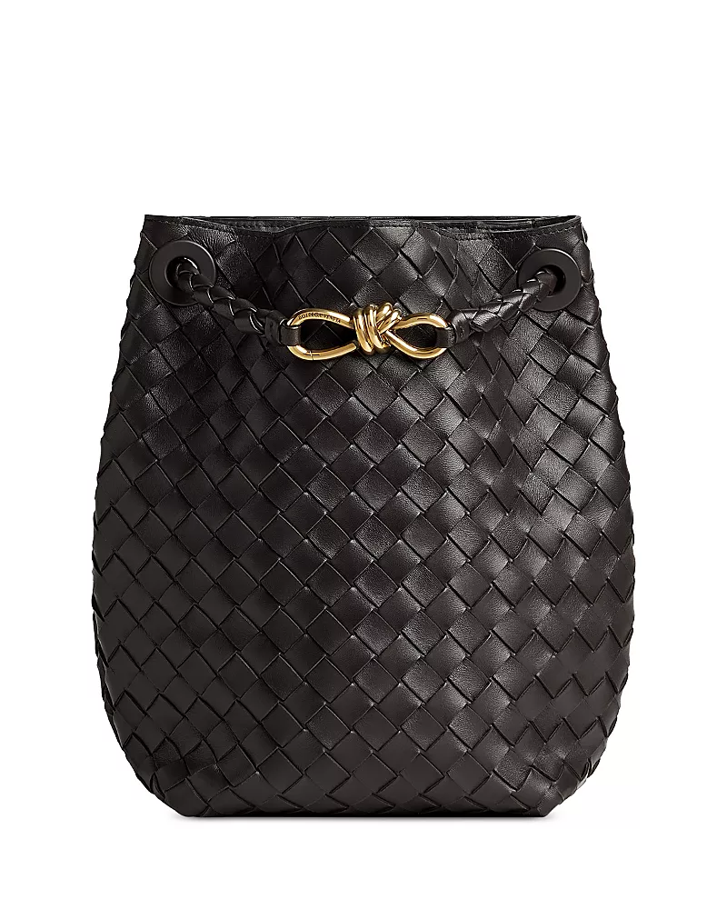 Bottega Veneta Andiamo Small Intrecciato Leather Bucket Bag