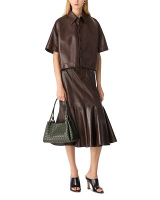 Parachute Intrecciato Leather Shoulder Bag