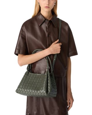 Parachute Intrecciato Leather Shoulder Bag