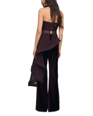 Rhianna Silk Drape Bandeau Top