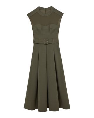 Ava Belted Midi Dress
