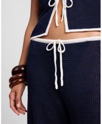 Linen Knit Drawstring Pant