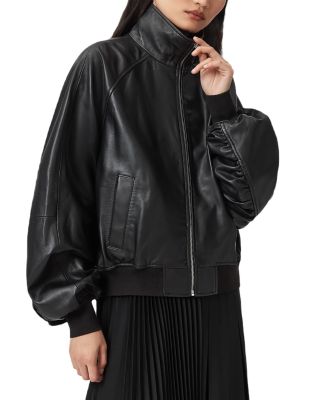Felda Leather Bomber Jacket