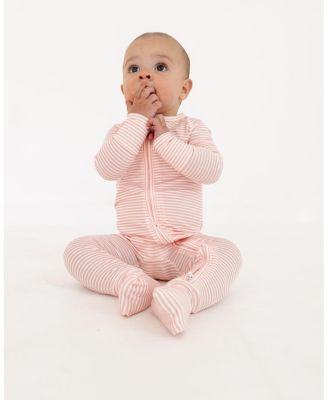  Girls' Peony Stripe Bamboo Sleeper - Baby