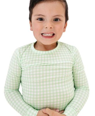  Boys' Pistachio Gingham Pajama Set - Baby, Little Kid