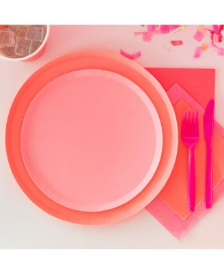  Solid Shade Colors,  Paper Party Guest Napkins, Set of 16