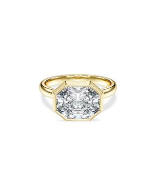 Octagon Certified Lab Grown Diamond Bezel Ring