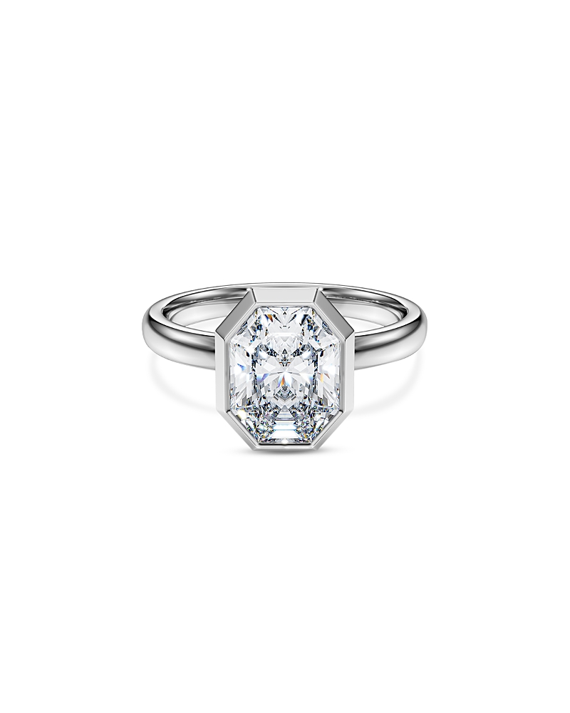 Swarovski Octagon Certified Lab Grown Diamond Bezel Ring