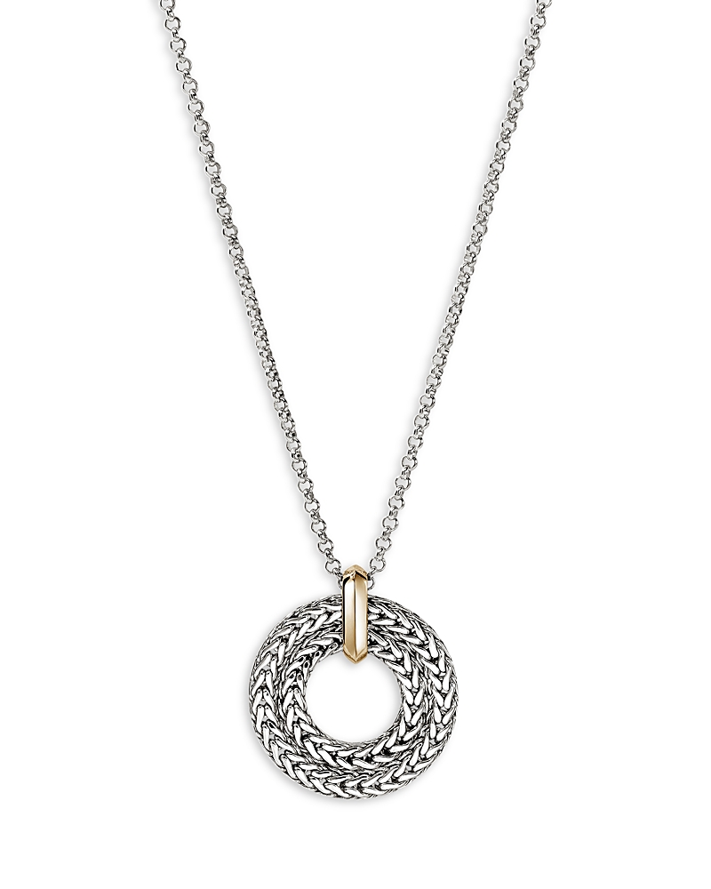 John Hardy Sterling Silver & 14K Yellow Gold Icon Link Pendant Necklace, 16