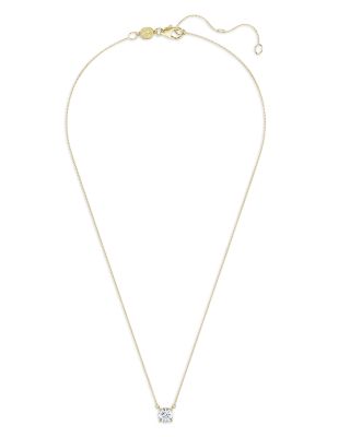 Eternity Certified Lab Grown Diamond Solitaire Pendant Necklace, 15.87-17.87&amp;quot;