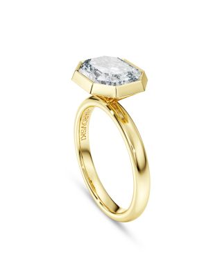 Octagon Certified Lab Grown Diamond Bezel Ring