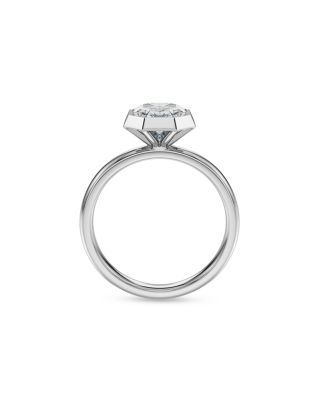 Octagon Certified Lab Grown Diamond Bezel Ring