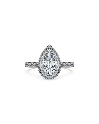 Eternity Certified Lab Grown Diamond Pear Halo Ring