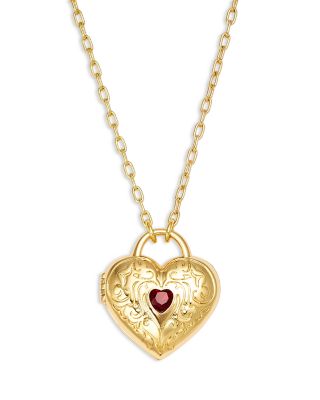 Heart Locket Pendant Necklace, 21-23" - Exclusive