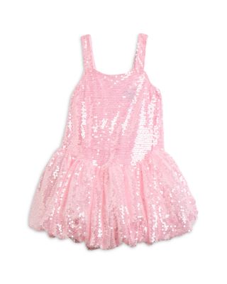 Girls' Alanna Mesh Sequin Dress - Little Kid, Big Kid