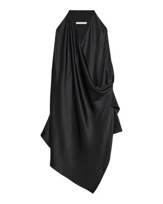 Silk Draped Cowlneck Top