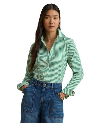 Classic Fit Striped Broadcloth Shirt