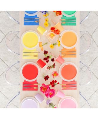 Solid Shade Colors Paper Party Cups, Set of 8