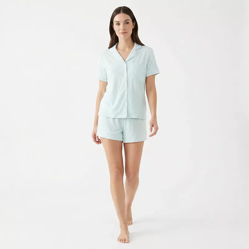 Motette Cloud Stripe Bamboo Pajama Set