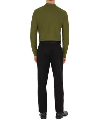 Long Sleeve Cotton Polo Shirt