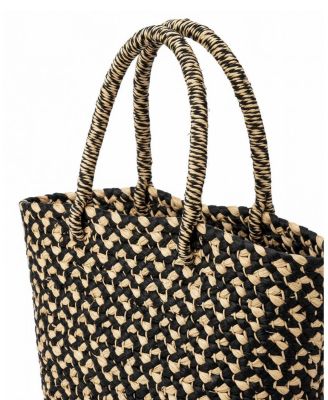 Braided Raffia Tote Bag